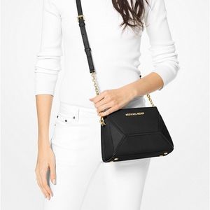 Prism Medium Saffiano Leather Crossbody Bag